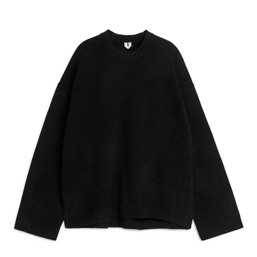 Arket Relaxed Cashmere Jumper black